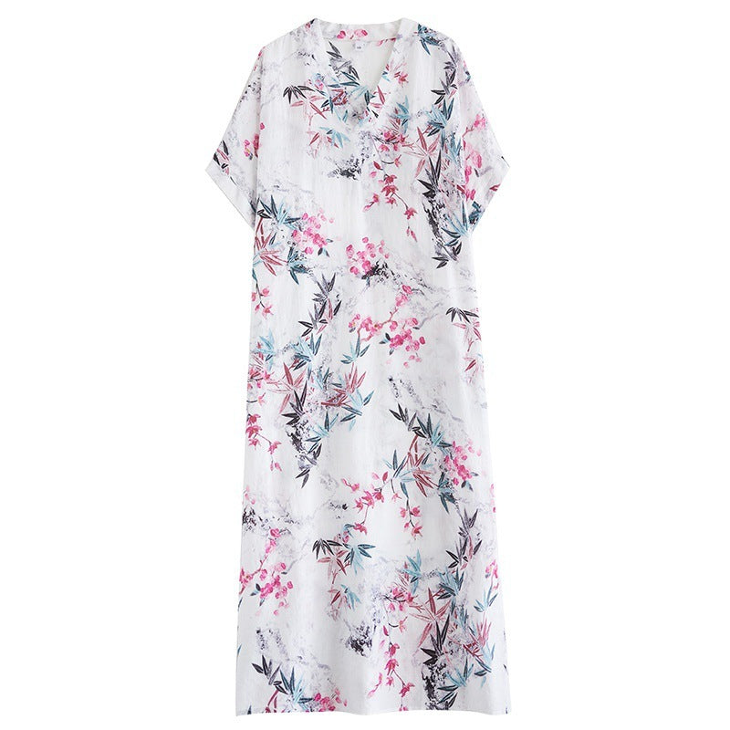 Plus Size Cotton Linen Beach Skirt